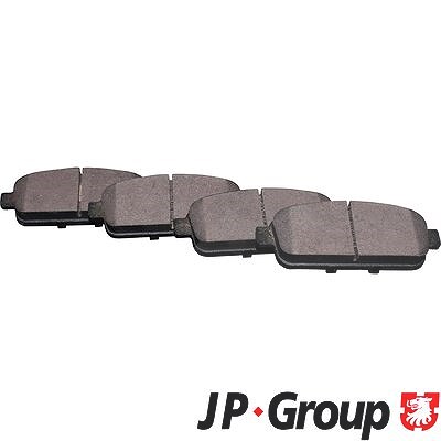 Jp Group Bremsbeläge hinten (Satz) [Hersteller-Nr. 1263701510] für Chevrolet, Opel, Vauxhall von JP GROUP