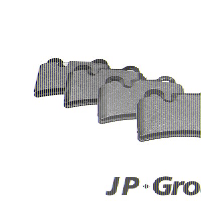 Jp Group Bremsbeläge hinten (Satz) [Hersteller-Nr. 1163707110] für VW von JP GROUP