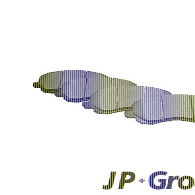 Jp Group Bremsbelagsatz, Scheibenbremse [Hersteller-Nr. 5063600910] für Chrysler, Dodge, Jeep, Mitsubishi von JP GROUP