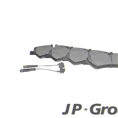 Jp Group Bremsbelagsatz, Scheibenbremse [Hersteller-Nr. 1163707610] für Mercedes-Benz, VW von JP GROUP