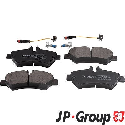 Jp Group Bremsbelagsatz, Scheibenbremse [Hersteller-Nr. 1163707610] für Freightliner, Mercedes-Benz, VW von JP GROUP