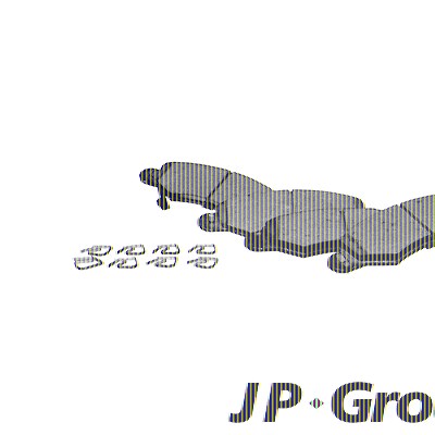 Jp Group Bremsbelagsatz, Scheibenbremse [Hersteller-Nr. 1263603010] für Opel, Subaru, Suzuki von JP GROUP