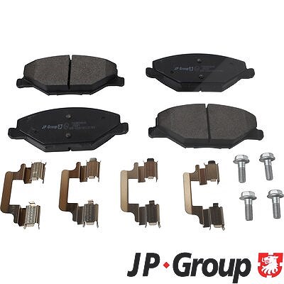 Jp Group Bremsbelagsatz, Scheibenbremse [Hersteller-Nr. 1163609910] für Skoda von JP GROUP