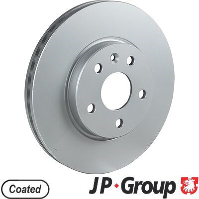 Jp Group 1x Bremsscheibe [Hersteller-Nr. 1263106500] für Chevrolet, Opel, Vauxhall von JP GROUP
