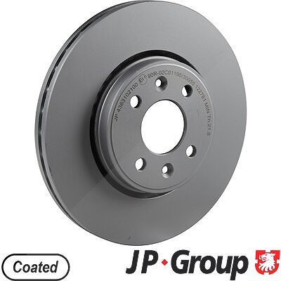 Jp Group 1x Bremsscheibe Vorderachse Belüftet [Hersteller-Nr. 4363102100] für Renault von JP GROUP