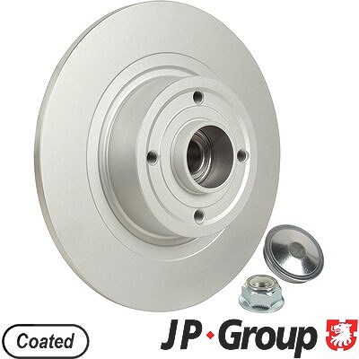 Jp Group 1x Bremsscheibe hinten +Radlager+ABS-Ring [Hersteller-Nr. 4363201100] für Renault von JP GROUP