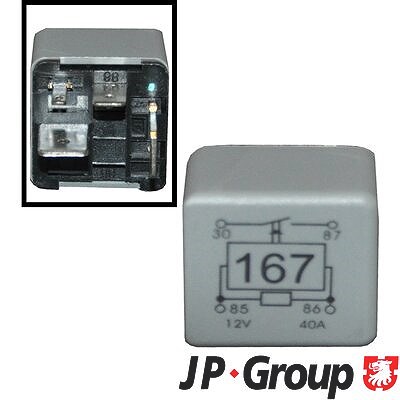 Jp Group Relais, Kraftstoffpumpe [Hersteller-Nr. 906260002ALT] für Audi, Seat, Skoda, VW von JP GROUP