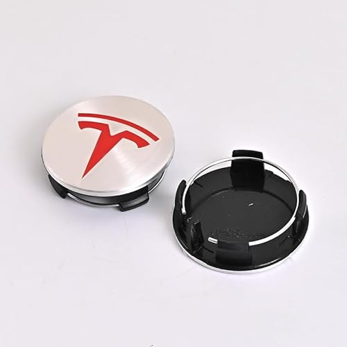 4 Stück Auto Radkappen für Tesla Model 3 2017-2020, Wheel Caps Felgenkappen Nabenkappen Mittelabdeckungen Radnabenabdeckung,G-56mm von JPYDFI