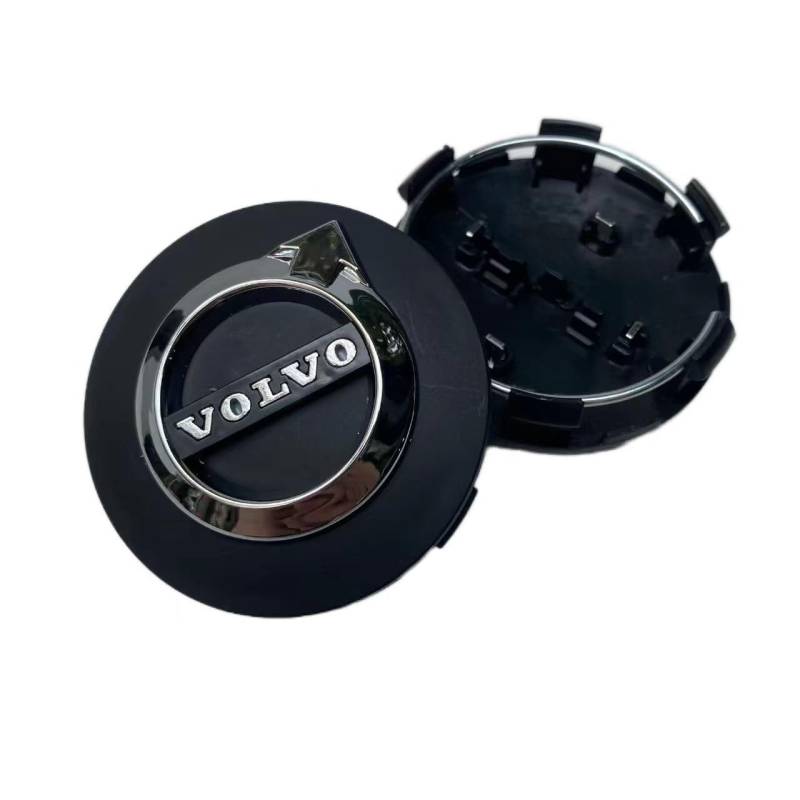 4 Stück Auto Radkappen für Volvo V60 I 2010-2015, Wheel Caps Felgenkappen Nabenkappen Mittelabdeckungen Radnabenabdeckung,B von JPYDFI