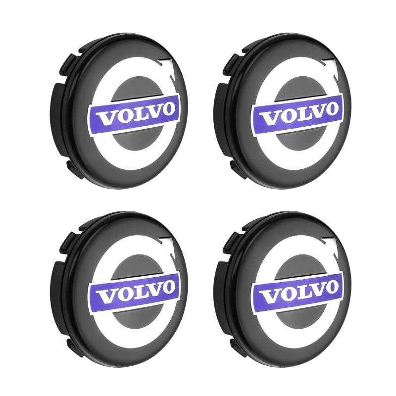 4 Stück Auto Radkappen für Volvo XC60 2018 2019 2020 2021 2022 2023 2024, Wheel Caps Felgenkappen Nabenkappen Mittelabdeckungen Radnabenabdeckung,H von JPYDFI