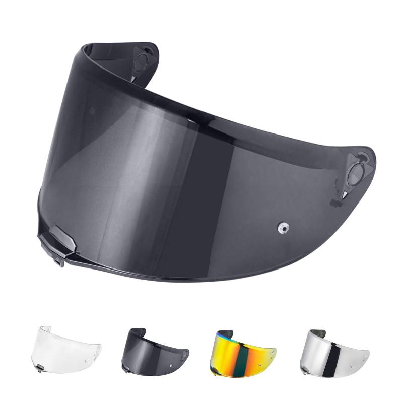JQF Gear Helmvisier für FF811/VECTOR II/Citation II,Motorradhelm Visier,Motorrad Vollgesichtshelm Windschutzscheibe Schutzhülle Ersatz(Schwarz) von JQF Gear