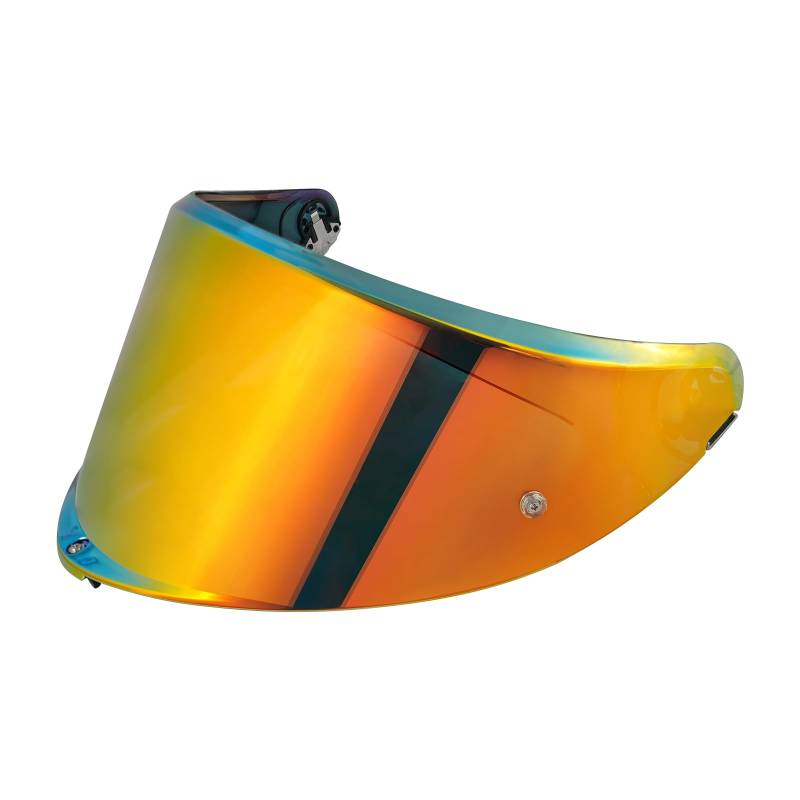 Motorradhelm Visier,Motorrad Windschutzscheibe Helm Visier für K6/K6s,Helm Visier mit Anti-Beschlag-Nagelbefestigung,Helmlinsenvisier Motorradhelm Zube（Chrom Rot） von JQF Gear