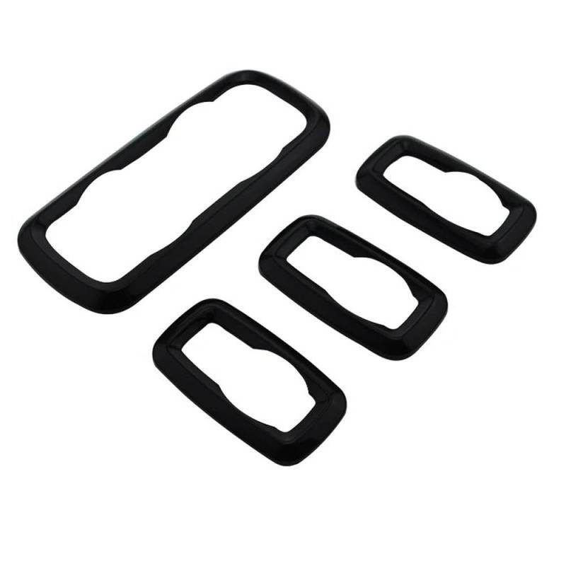 Auto Fensterheber Schalter Panel Abdeckung Trim Aufkleber Für Ford Ecosport Für Fiesta MK7(Black) von JRCQSG