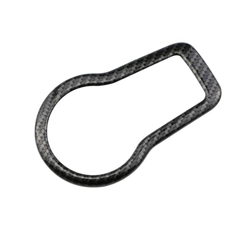 Auto Scheinwerfer Nebel Lampe Schalter Taste Abdeckung Trim Aufkleber Für Jeep Compass 2017-2020(Carbon Fiber Texture) von JRCQSG