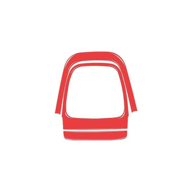 Für Chevrolet Sonic 2012-2016 Kohlefaser/PVC Autoinnenausstattung Armaturenbrett Aufbewahrungsbox Rahmen Aufkleberabdeckung(Rood) von JRCQSG