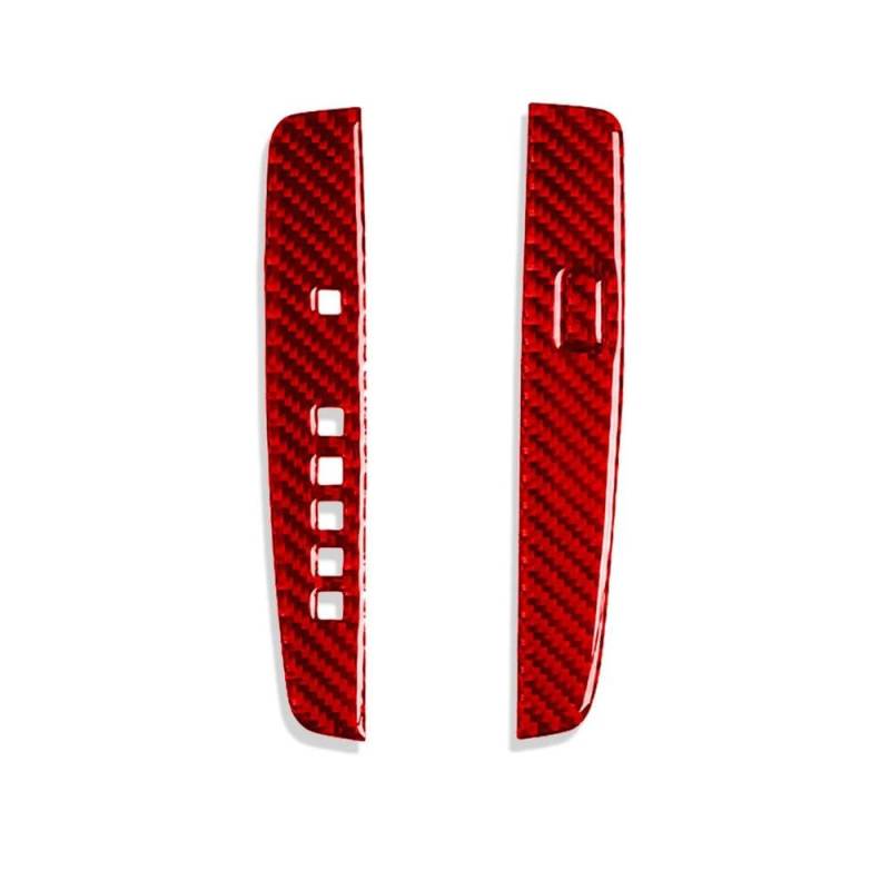 Für Honda Accord 2013-2017 Carbon Fiber Auto Innen Getriebe Shift Panel Abdeckung Trim Aufkleber(Rood) von JRCQSG