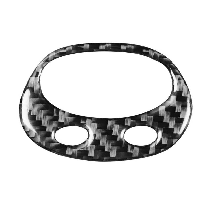Für Mini Cooper Hatch One R53 2002-2004 Carbon Fiber Auto Over Head Display Digital Uhr Rahmen Trim Aufkleber von JRCQSG