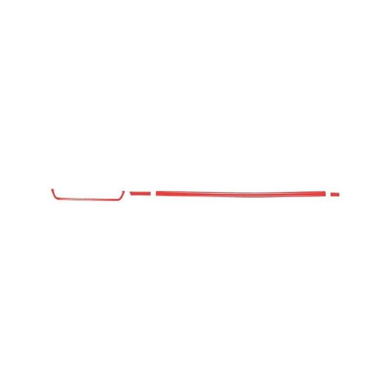 LHD Für Mazda 3 Axela 2020-2024 Auto Innen Solf Carbon Faser/PVC Passagier Seite Dashboard Trim Aufkleber(Rood) von JRCQSG
