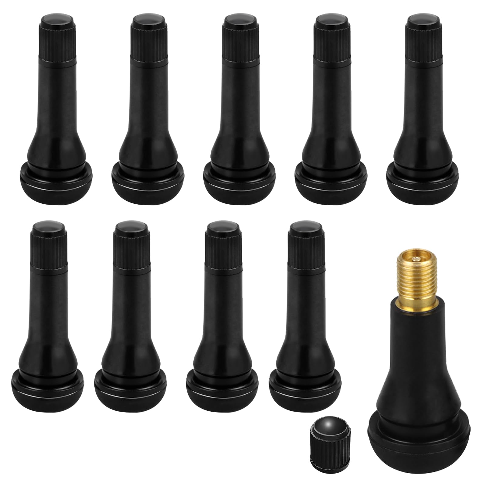 Gummi Ventile Autoventil Tr413, 10 Stück Autoreifen Ventil, Ventil Autoreifen,Schwarz Ventileinsatz Auto, Reifenventil Geeignet für Autos/Fahrräder/Motorräder Gummi Ventile Autoventil Tr413, 10 Stück Autoreifen Ventil, Ventil Autoreifen,Schwarz Ventileinsatz Auto, Reifenventil Geeignet für Autos/Fahrräder/Motorräder von JRILUO