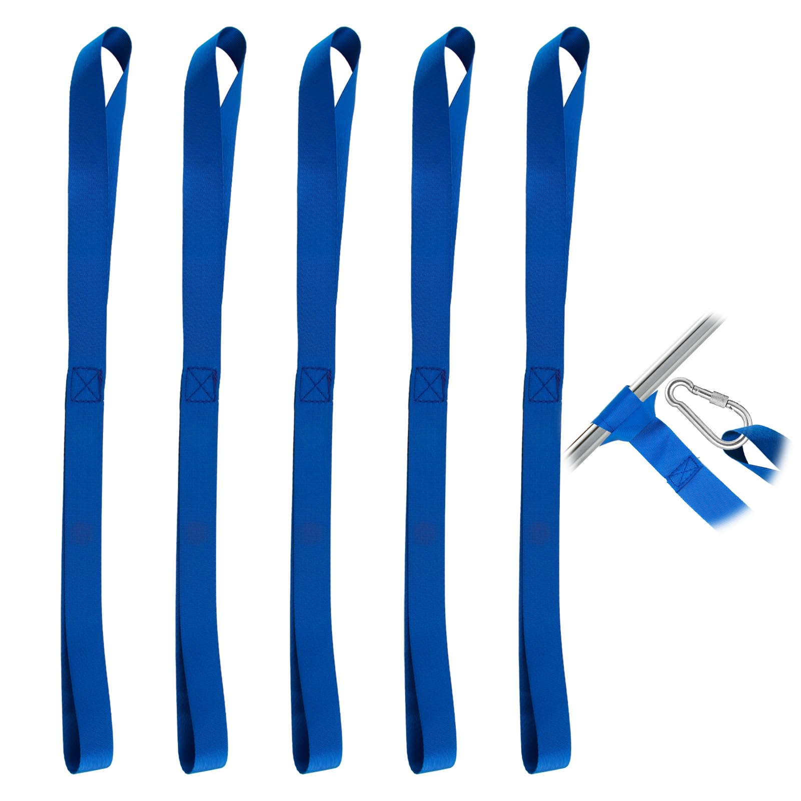 Zurrschlaufen für Motorrad & Fahrrad, 2.5cm x 46cm, 5 Stück, Blaue Gurtschlaufen, Bandschlinge Spanngurte Kurze Gurtschlaufen Befestigungsriemen Set für Transport, Lastenbefestigung, Anhänger & Auto Zurrschlaufen für Motorrad & Fahrrad, 2.5cm x 46cm, 5 Stück, Blaue Gurtschlaufen, Bandschlinge Spanngurte Kurze Gurtschlaufen Befestigungsriemen Set für Transport, Lastenbefestigung, Anhänger & Auto von JRILUO