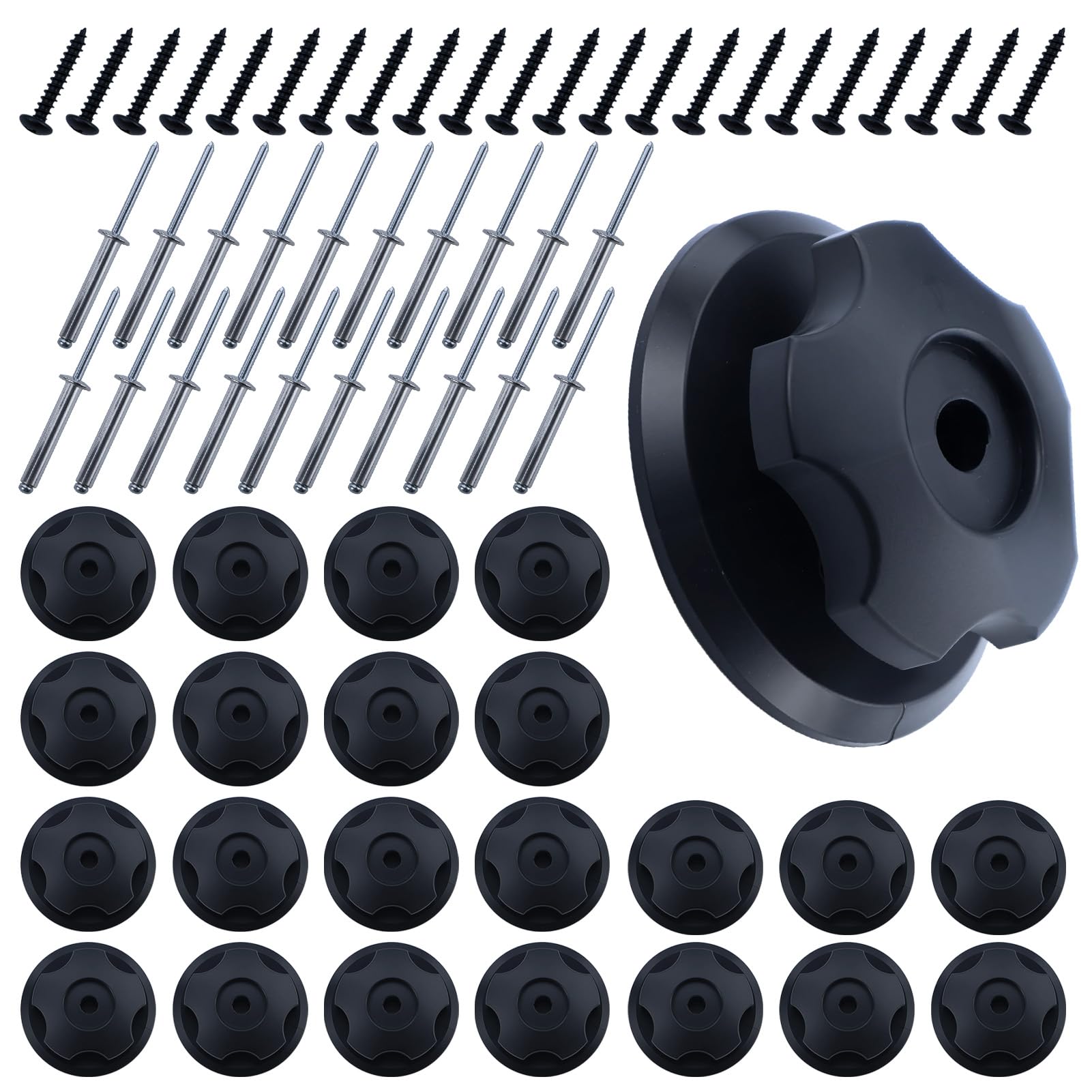 22 StüCk Schwarze RundknöPfe Mit M5 Nieten, Planenhaken PlanenknöPfe,AnhäNgerplanen Befestigung,AnhäNger-Netz Haken Set,Perfekt Zum Befestigen Von AnhäNgernetzen Und Planen 22 StüCk Schwarze RundknöPfe Mit M5 Nieten, Planenhaken PlanenknöPfe,AnhäNgerplanen Befestigung,AnhäNger-Netz Haken Set,Perfekt Zum Befestigen Von AnhäNgernetzen Und Planen von JRSHIRLEYLTD