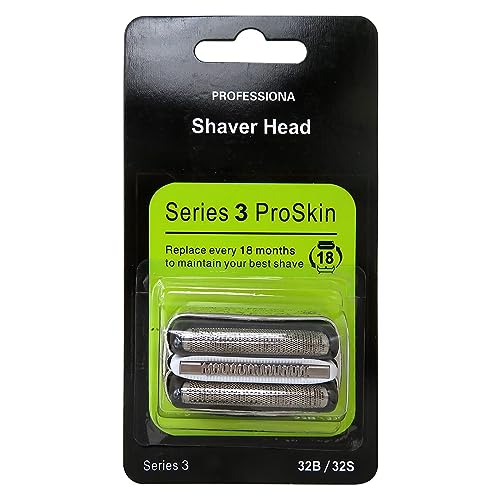 Ersatz-Scherkopf für B-raun Series 3 21B 32S 3090cc 3050cc 3040s 3000S 3020S 3040S 3080S 350CC 370CC 390CC Cruzer6 (Silber, neue Verpackung) von JRSHOME