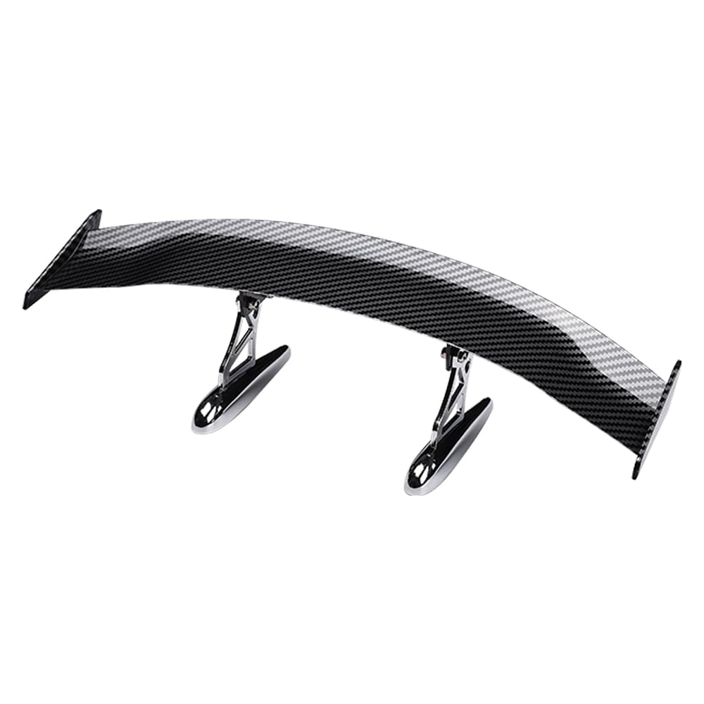 JSCARLIFE Universal-Mini-Spoilerflügel, modifizierter Spoiler, kleiner Heckflügel, Auto-Heckflügel, Drift-Auto-Heckflügel-Dekoration (Carbon-Schwarz) von JSCARLIFE