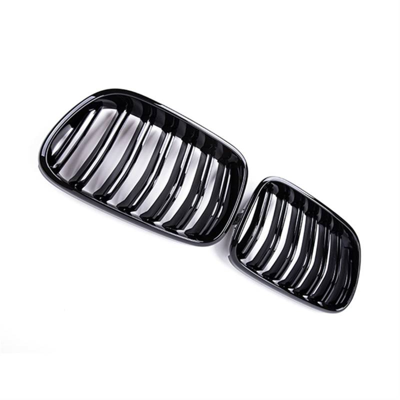 JSDHFQ Car Styling Doppellamellengrill für F25 X3 2010-2013 Golss Black Car Front Kidney Grille Racing Grills Autozubehör von JSDHFQ