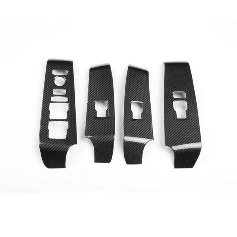 Auto Interieur Dekor Zierleiste ABS Carbon Faser Auto Innen Trim Abdeckung Aufkleber Für Civic 11th 2022-2023 Links Hand Stick Styling Zubehör(Window Switch Panel) von JSFRBMA