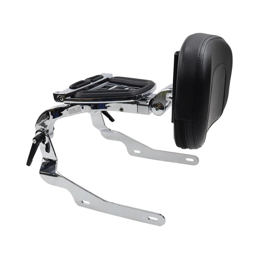 Motorrad Gepäckträger Mehrzweck-Fahrer-Beifahrer-Rückenlehne Sissy Bar Mit Gepäckträger Für Nightster RH 975 Für Special RH975S 2022 2023 Heckgepäckträger(Chrome) von JSFRBMA