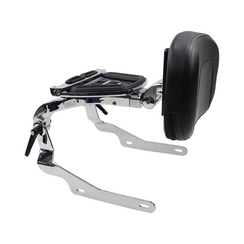 Motorrad Gepäckträger Mehrzweck-Fahrer-Beifahrer-Rückenlehne Sissy Bar Mit Gepäckträger Für Nightster RH 975 Für Special RH975S 2022 2023 Heckgepäckträger(Chrome) von JSFRBMA