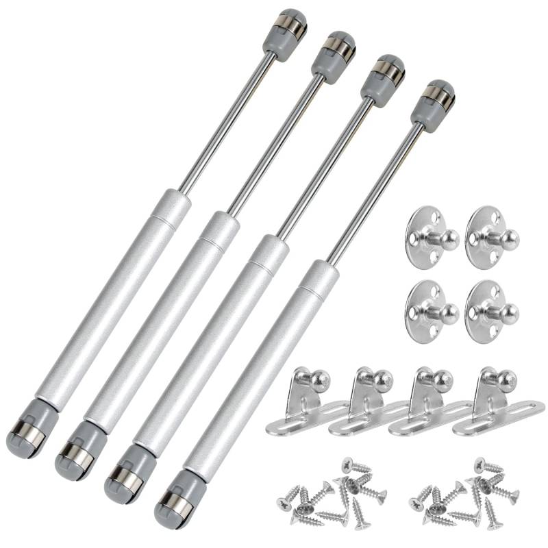 Gasdruckfedern,4 Stücke Gasstoßdämpfer Möbel Gasfeder 150N Gasdämpfer Dämpfer für Klappen Schranktür Stoßdämpfer Küchenschrank Soft Close Klappenfeder von JSMTKJ