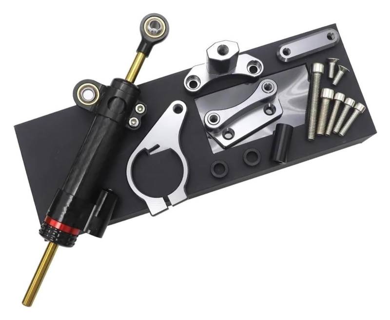 Einstellbarer Lenkungsdämpfer Für CBR650F CBR 650F CBR650 F 2014-2019 Motorrad Einstellbare Lenkung Dämpfer Stabilisator Halterung Kit(2501) von JSRVQKMS