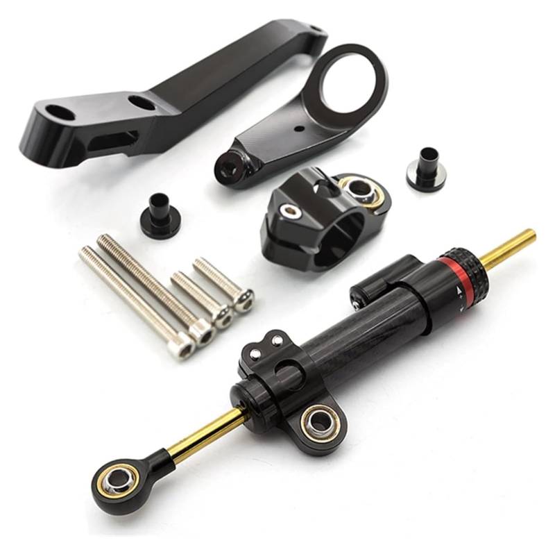 Einstellbarer Lenkungsdämpfer Für CBR929RR 2000-2001 Für CBR954RR 2002-2003 Motorrad-Lenkungsdämpfer-Montagehalterung Stabilisator-Kit(85) von JSRVQKMS
