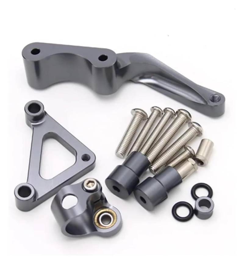 Einstellbarer Lenkungsdämpfer Für D&ucati 696 796 795 1100 Für Mon&Ster Motorräder Einstellbare Lenkung Stabilisieren Dämpfer Halterung Mount Kit(15) von JSRVQKMS
