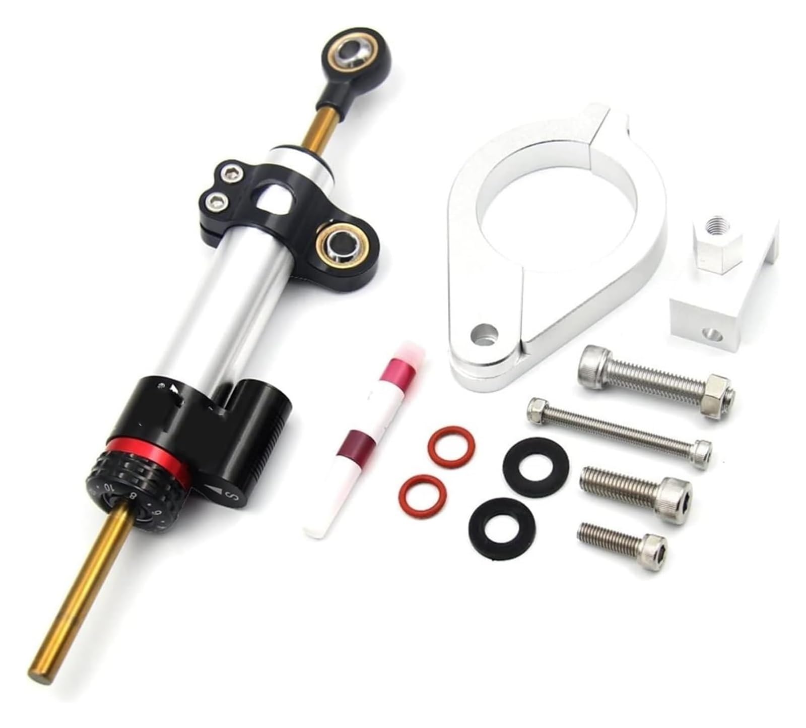 Einstellbarer Lenkungsdämpfer Für F800GS Motorrad Dämpfer Lenkung StabilizerLinear Umgekehrt Sicherheit Control Halterung(2115) von JSRVQKMS