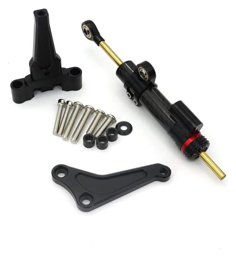 Einstellbarer Lenkungsdämpfer Für Street Triple 1200 RS 765S 765R 765RS Motorrad Modifizierter Lenkungsdämpfer-Stabilisator-Montagehalterungs-Unterstützungssatz(1702) von JSRVQKMS