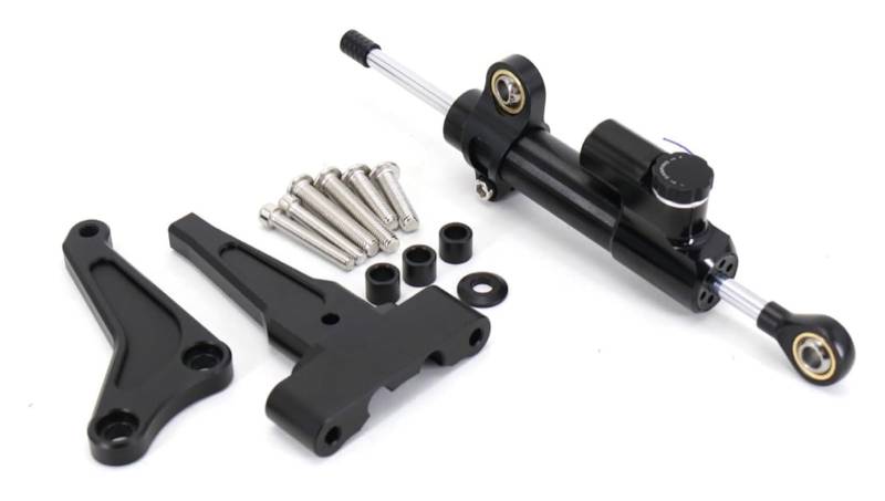 Einstellbarer Lenkungsdämpfer Für Street Triple 765 RS 765 R 1200 RS Motorrad Modifizierter Lenkungsdämpfer-Stabilisator-Montagehalterungs-Unterstützungssatz(1330) von JSRVQKMS