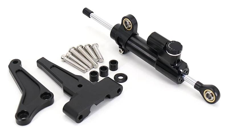 Einstellbarer Lenkungsdämpfer Für Street Triple 765R 765RS 1200RS Motorrad Lenkung Stabilisieren Dämpfer Halterung Montieren Unterstützung Adapter Kit(1222) von JSRVQKMS