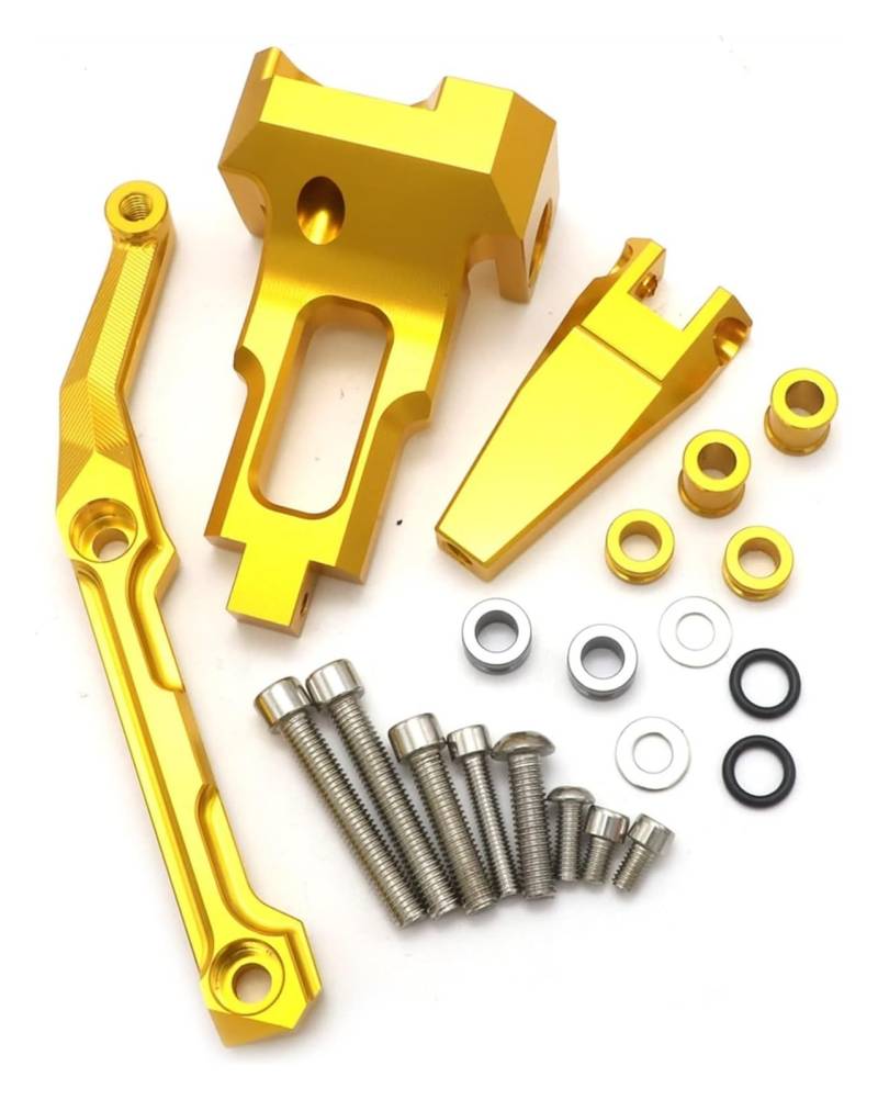 Einstellbarer Lenkungsdämpfer Für Y&AMAHA Für MT-09 2018 2019 2020 Motorradstabilisator Lenkungsdämpfer Montagehalterung Unterstützung Adapter Kit(1646) von JSRVQKMS