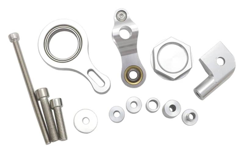 Einstellbarer Lenkungsdämpfer Für Y&AMAHA Für YZF R6 2006-2016 Für YZF R1 2002-2017 Motorrad-Lenkungsdämpferhalterung Stabilisator Linear Mount Support Kit(2127) von JSRVQKMS