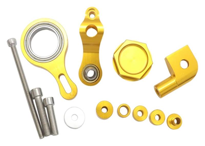 Einstellbarer Lenkungsdämpfer Für Y&AMAHA Für YZF R6 2006-2016 Für YZF R1 2002-2017 Motorrad-Lenkungsdämpferhalterung Stabilisator Linear Mount Support Kit(2293) von JSRVQKMS