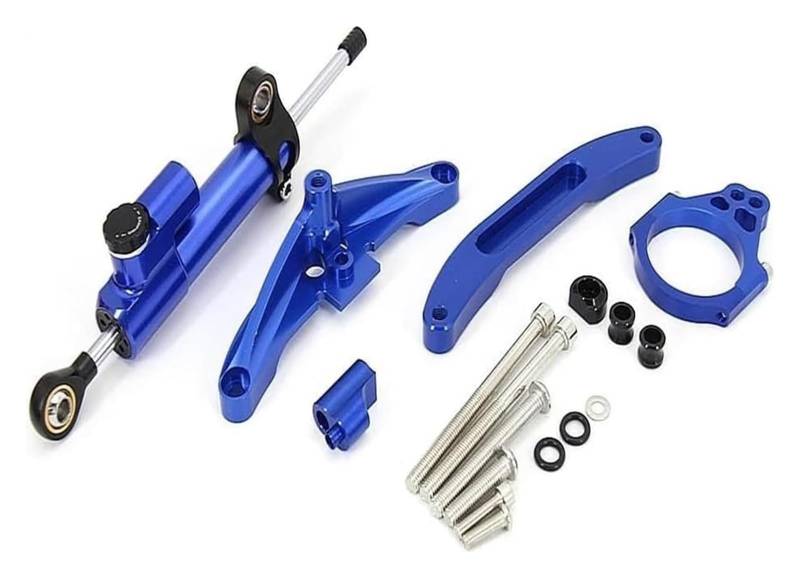 Einstellbarer Lenkungsdämpfer Für Y&amaha FZ1 Für FAZER 2006-2015 Motorrad Aluminium Lenkungsdämpferhalterung Set Stabilisator Lineare Montageunterstützung(4) von JSRVQKMS