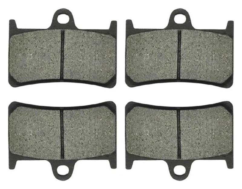 Scheiben Bremsbeläge Für Y&amaha YZF-R6 YZF R6 2003-2012 FZ6 Für Fazer S2 2007-2009 Motorradbremsbelag Vorne Und Hinten(2 Pair Front) von JSRVQKMS