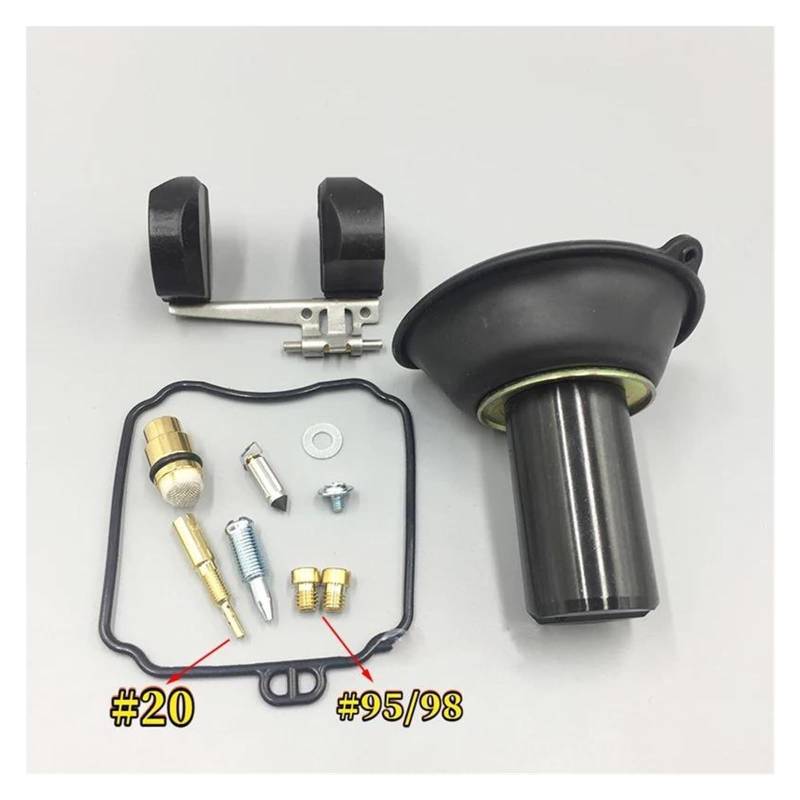 Vergaser Reparatursatz Für Hyosung GV250 GT125 GT125R Motorrad Vergaser Plunger Membran Teile Carb Rebuild Kits(2 Pcs) von JSRVQKMS