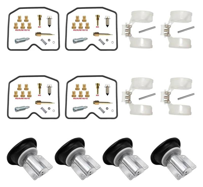 Vergaser Reparatursatz Für K&awasaki Für Zephyr 1100 ZR1100 1992-1996 Motorradvergaser-Reparatur-Reparatur-Plunger-Membran-Schwimmer-Teile-Ersatz(Color 1) von JSRVQKMS