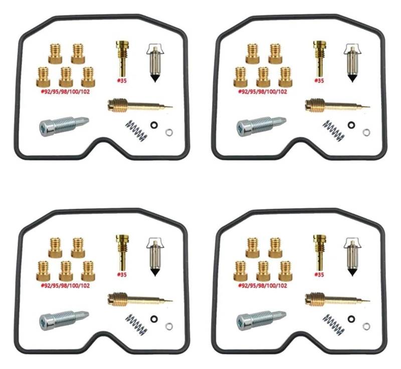 Vergaser Reparatursatz Für K&awasaki Für Zephyr 1100 ZR1100 1992-1996 Motorradvergaser-Reparaturkolbenmembran Und Schwimmersatz(X2) von JSRVQKMS