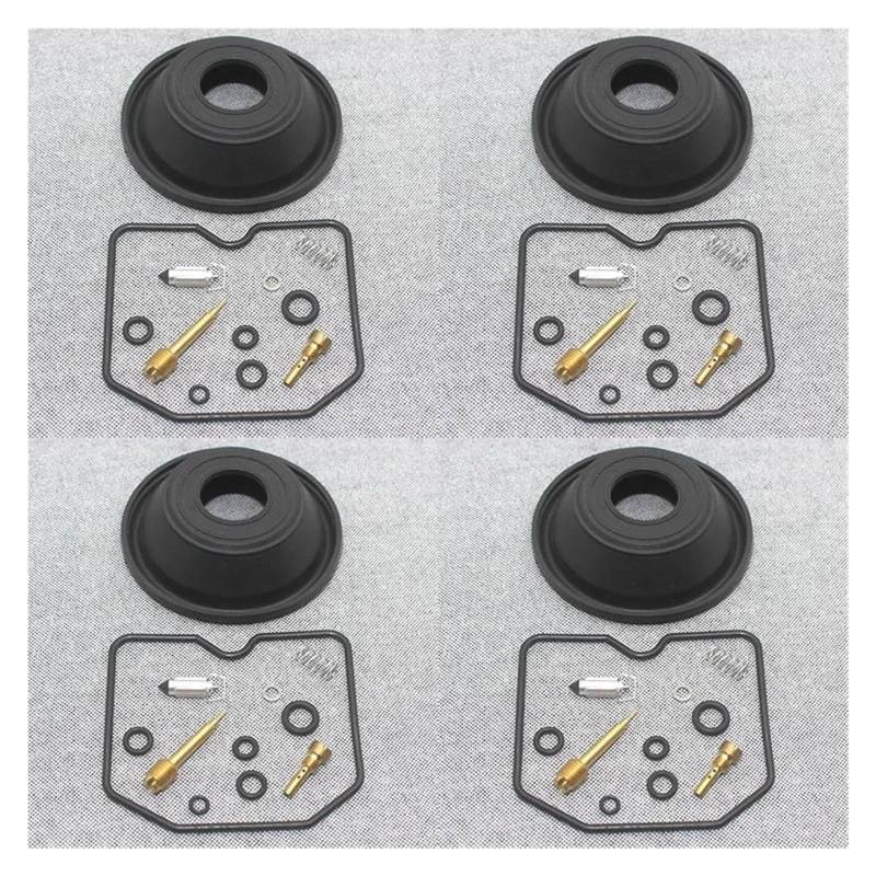 Vergaser Reparatursatz Für K&awasaki ZX400R GPZ ZX 400 400R R GPZ400 GPZ400R ZX400 Motorradvergaser Nadelventildichtung Luftschraube Carb Rebuild Kits(4PC) von JSRVQKMS