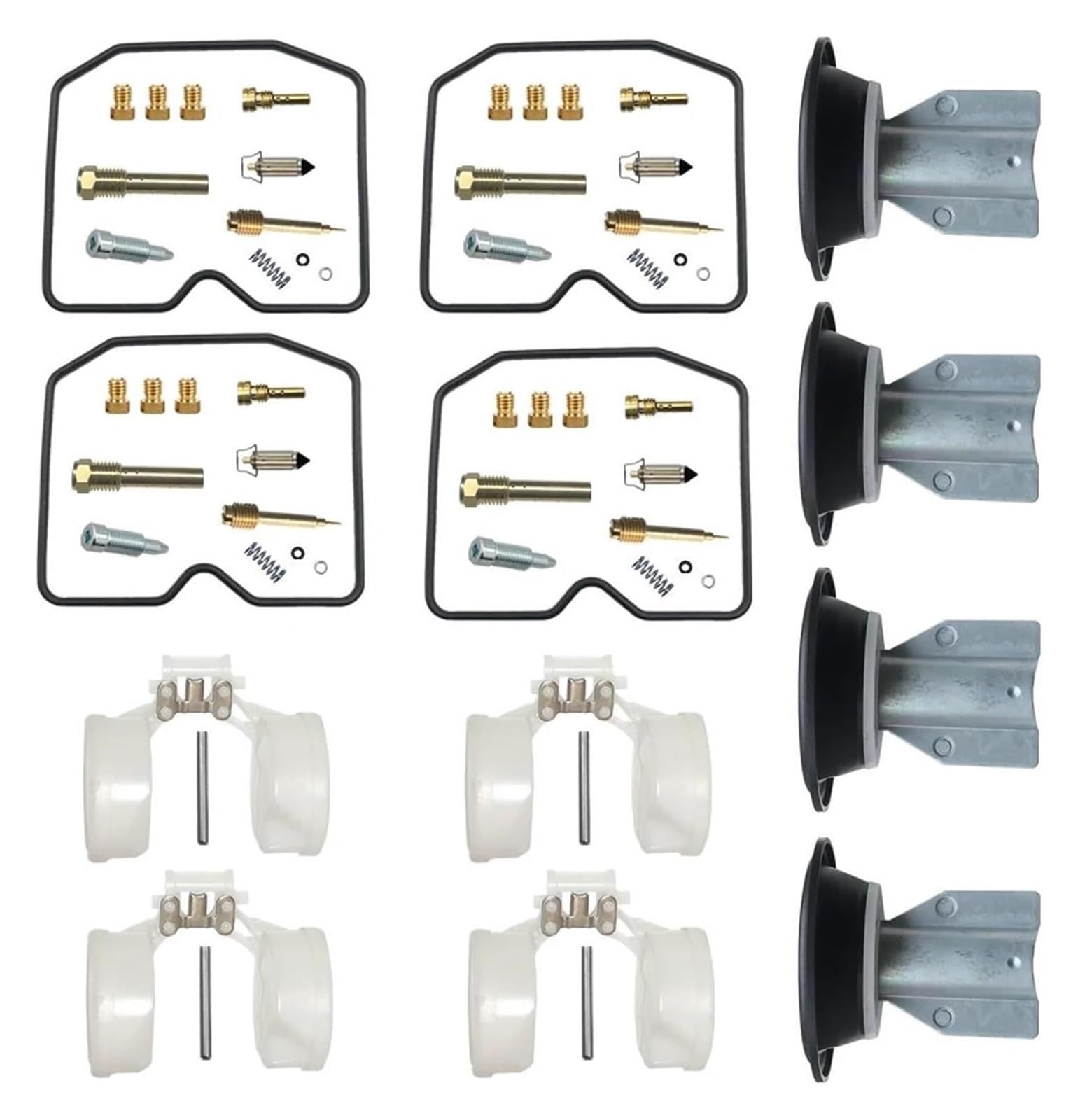 Vergaser Reparatursatz Für Suzuki Für Bandit 600 GSF600S GSF600T GSF600 V/W/X 1995-99 GSF 600 Motorrad Vergaser Reparatur Float Teile Rebuild Kits(Set 2) von JSRVQKMS