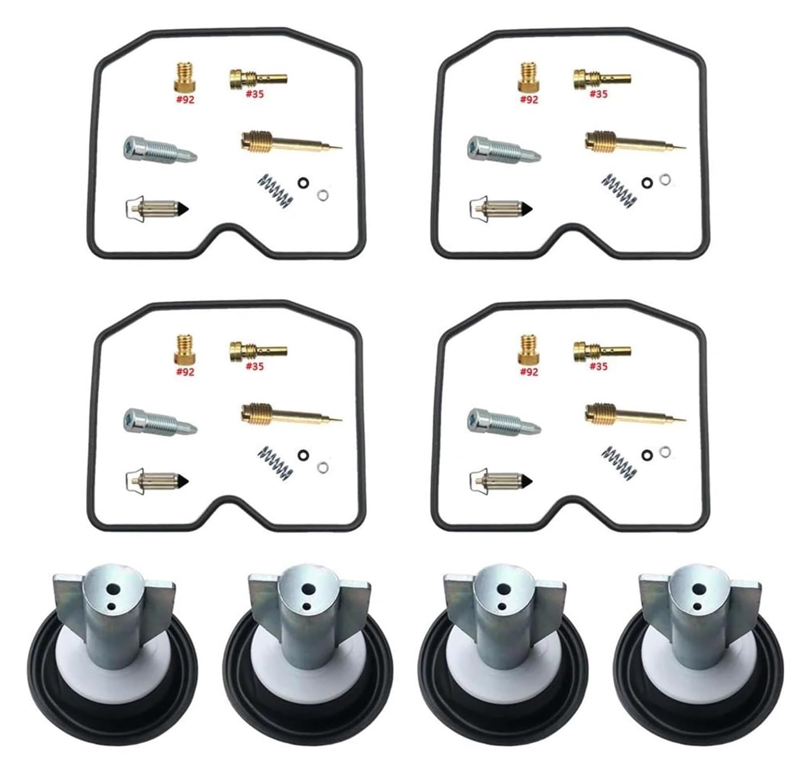 Vergaser Reparatursatz Für Suzuki GSX 1200 Für Inazuma GSX1200 1999-2001 Motorrad Vergaser Reparatur Diaphram Float Teile Kit(X3) von JSRVQKMS